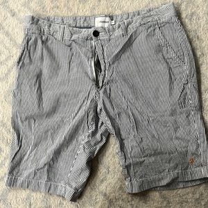 Farah blue pinstripe shorts